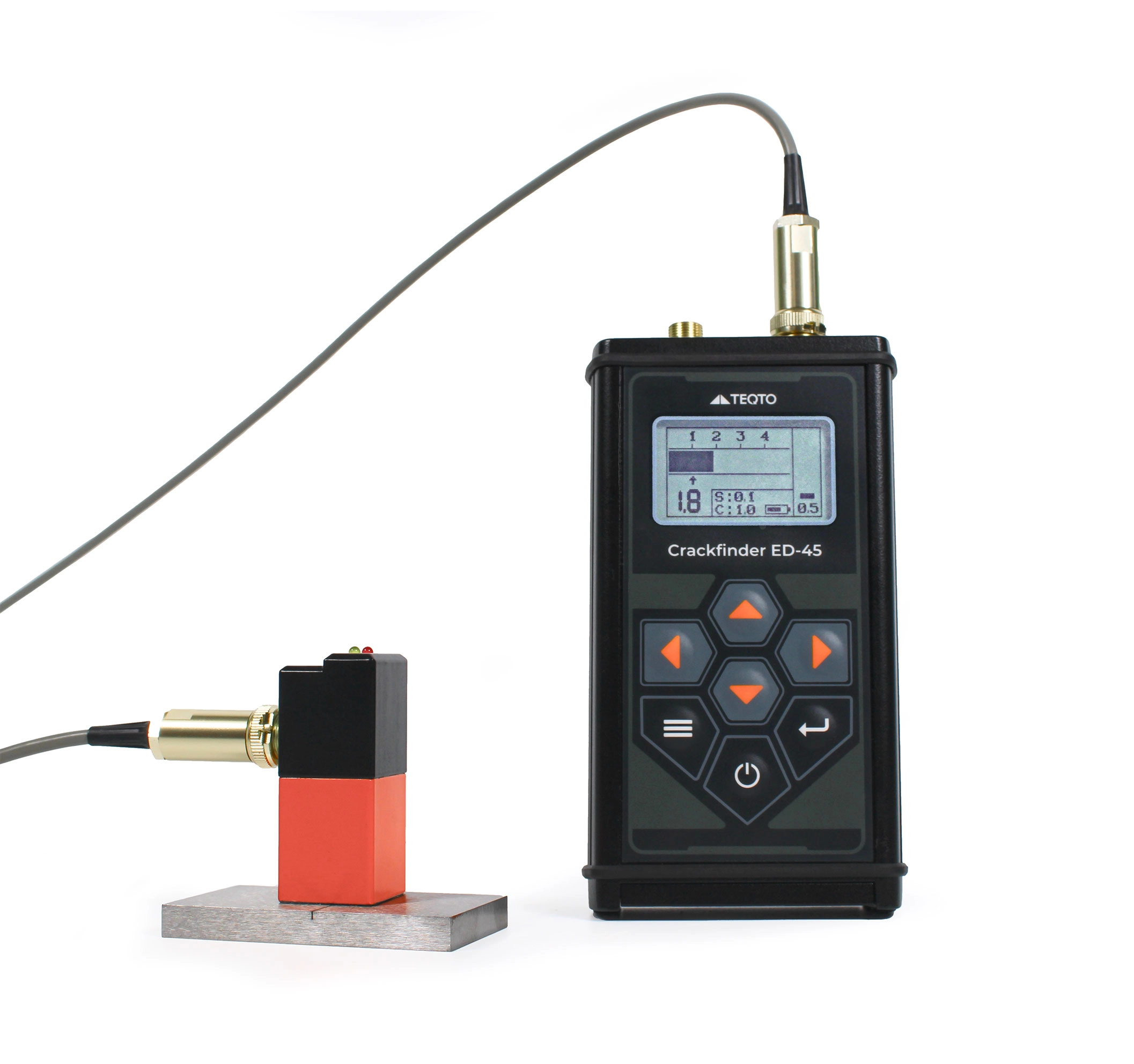 ED-45 - Eddy-current flaw detector and probe